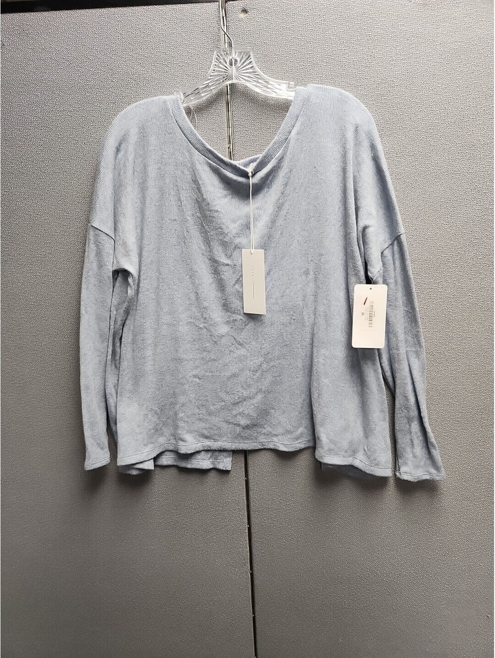NWT Lush Womens Sweater Top Split Back Pullover Long Sleeve Super SOFT